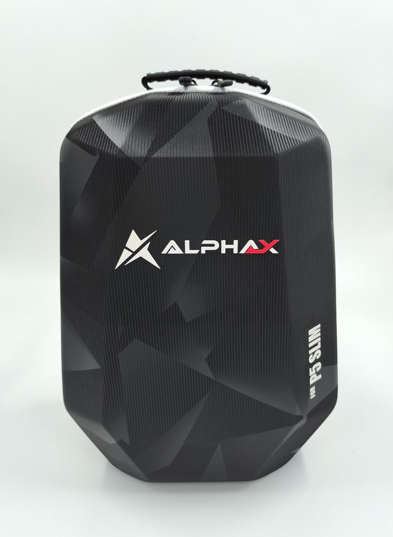 Alpha X PlayStation 5 Slim HardShell Travel Backpack - Black/White - Image 1