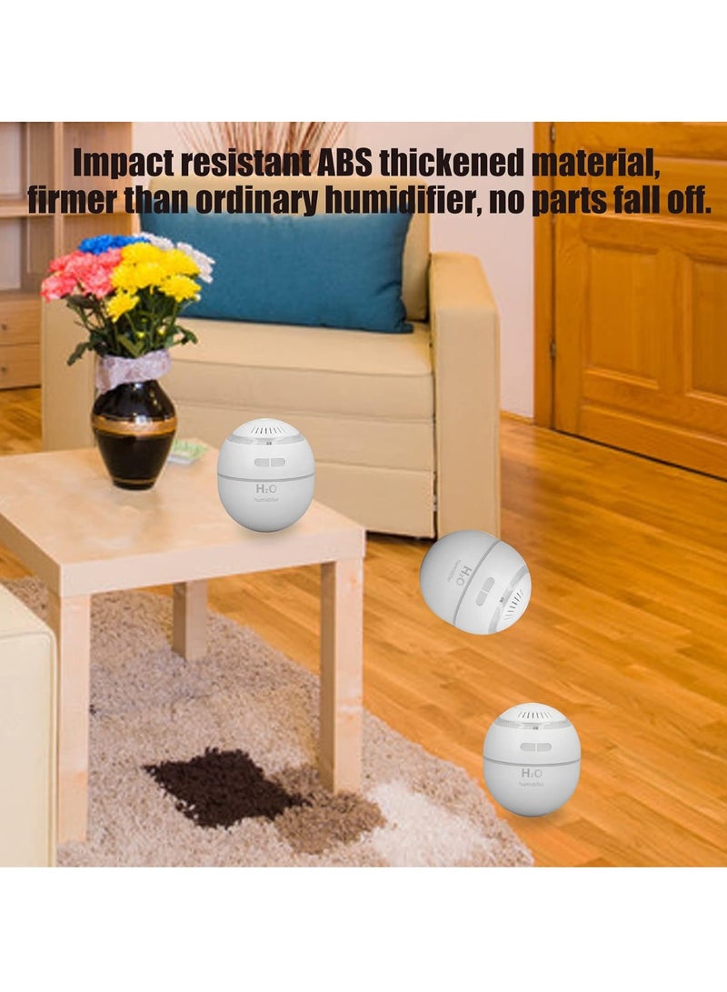 اتش 2 او مرطب USB، ضوء متدرج، شحن مريح، آمن للاستخدام، مرطب USB صغير للمنزل (أبيض) - Image 5