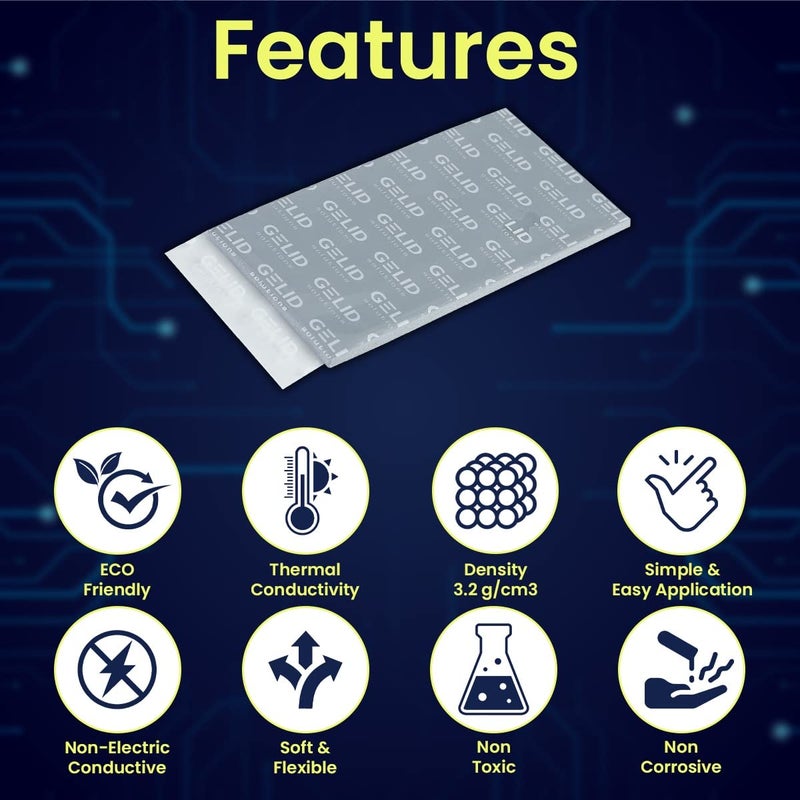 Gelid Solutions GP-EXTREME Thermal Pad 80x40x0.5mm - High Thermal Conductivity - Image 2