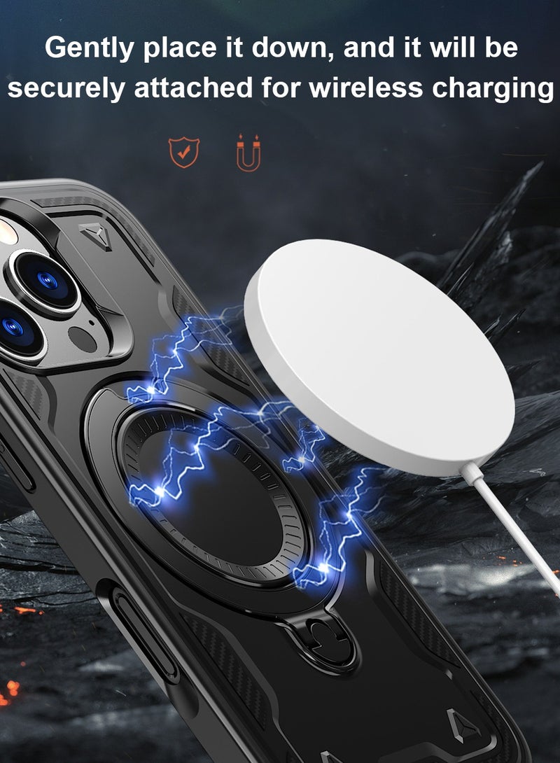 iPhone 16 Pro/Pro Max MagSafe Case Cover - Anti-Scratch, Air-Guard Corners, Ultra Slim Transparent, Magnetic Magsafe Cover, Unique Industrial Style Design - Image 4