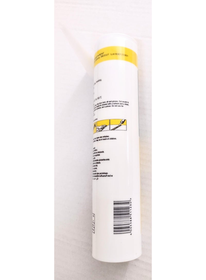 GP Model M Roco 280ml clear silicone cartridge, for bonding, sealing, repairing and finishing work in plumbing, electrical, decoration and auto repair shops. - Image 2