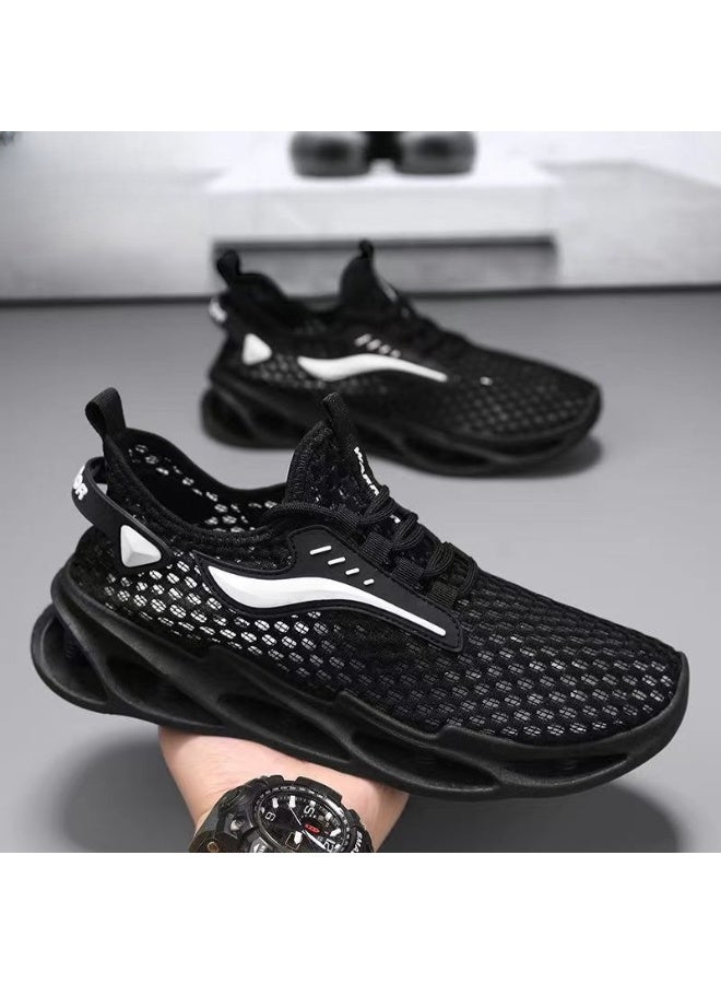 NIBEMINENT Men's Casual Shoes Mesh Sneakers Breathable  Hollow Sneakers for Men Classic Original Trends  Male Tennis Shoes - Image 2