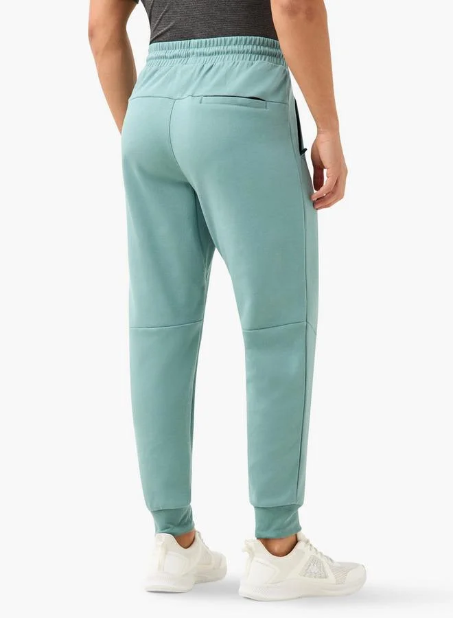 Active Panelled Joggers with Drawstring Closure and Pockets