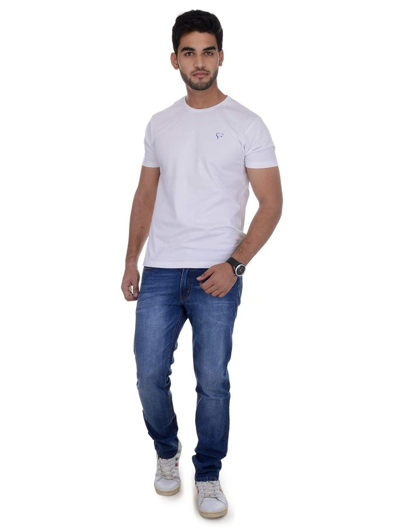 Ben Martin Men's Slim Fit Stretchable 36 Size Dark Blue Cotton Denim Jeans Pant for Men, JJ3-20 - Image 3