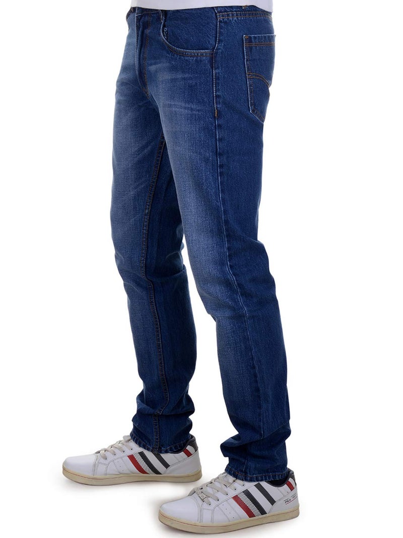 Ben Martin Men's Slim Fit Stretchable 36 Size Dark Blue Cotton Denim Jeans Pant for Men, JJ3-20 - Image 4