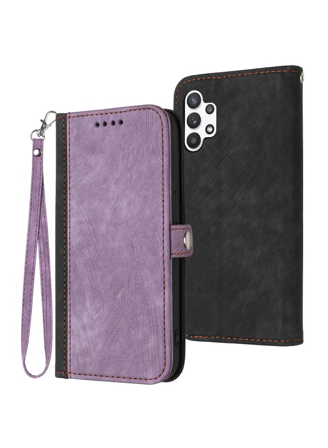 S-TOP Case For Samsung Galaxy A32 5G Side Buckle Double Fold Hand Strap Leather Phone Case - Image 1