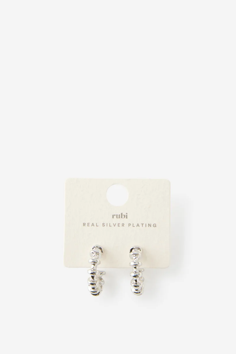 روبي Mid Hoop Earring