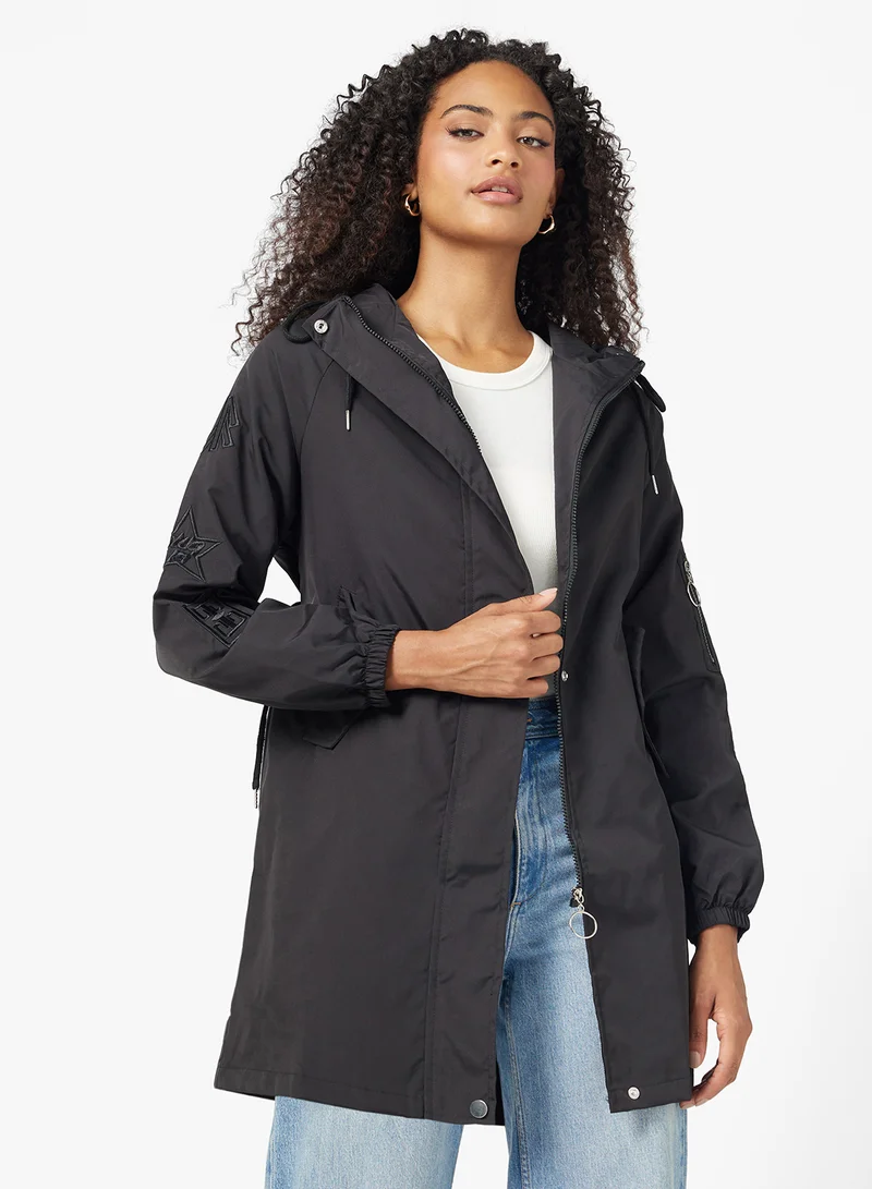 Ginger Oversize Hooded Longline Parka Jacket