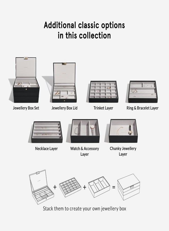 Stackers Black Classic 25 Section Jewelry Box - Image 4