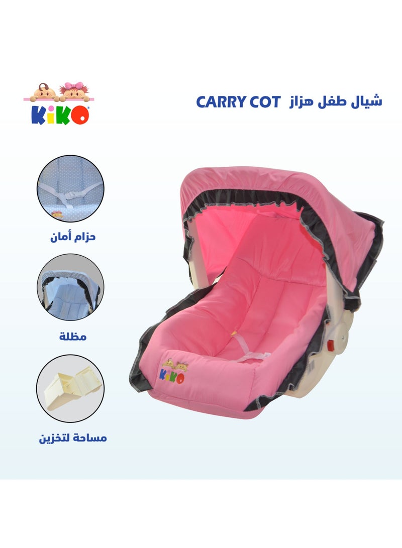 Kiko Carry Cot-Pink - Image 2