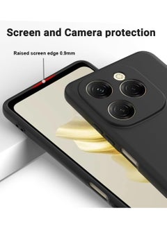 General Case Compatible with Tecno Spark 20 Pro 5G Case, Liquid Silicone Gel Soft TPU Case with Microfiber Cloth Layer, Anti-Fingerprint Shockproof Cover with Lanyard Strap  - Image 2