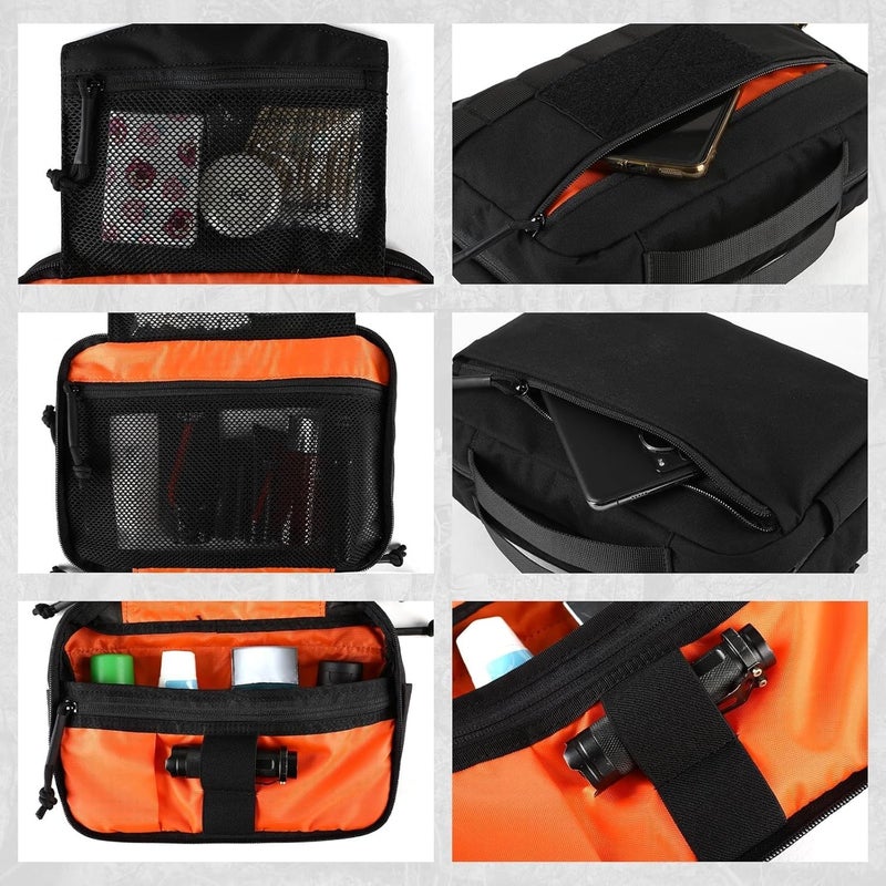 VOTAGOO Tactical Toiletry Bag Hygiene Bag EDC Tool Molle Pouches Small Dopp Kit Travel Shower Bag for Men - Image 2