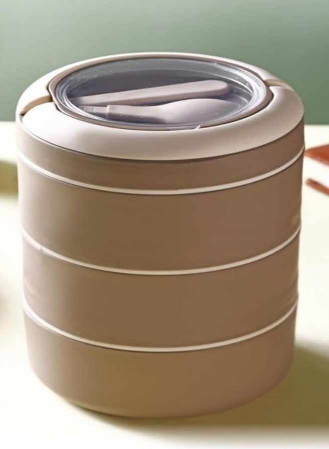 Ansawi Lunch Box Cute Big Bite Lunch Box | Insulated Lunch Box for School New Elegant Tiffine Box for School, Office, and Small Picnic (3 Layer) - Image 4