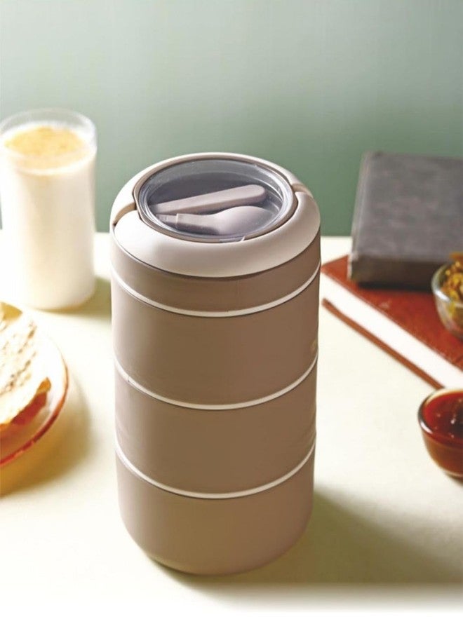 Ansawi Lunch Box Cute Big Bite Lunch Box | Insulated Lunch Box for School New Elegant Tiffine Box for School, Office, and Small Picnic (3 Layer) - Image 1