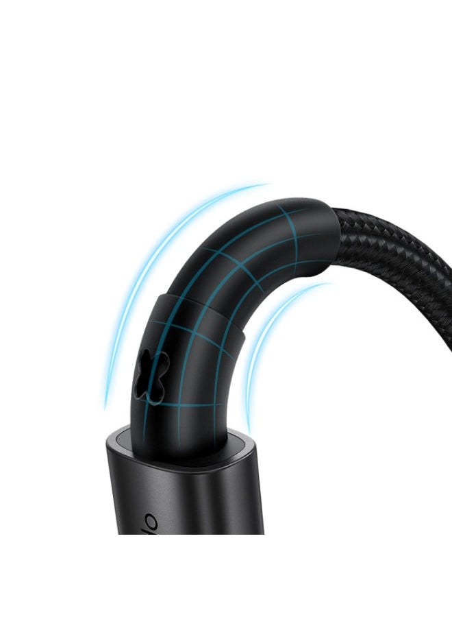 Mcdodo Fast Charging and 480Mbps Data Transfer CA-358 Prism Series USB to Lightning Cable 1.2m, 3A , Durable Design with SR Protection and Fast Heat Dissipation, Stable and Safe Performance in Stylish Black - Image 3