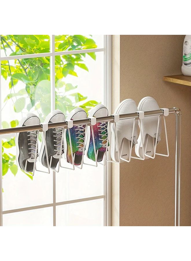 White Wall Mounted Toilet Paper Holder No Drill Easy Install Space Saving Bathroom Storage - Image 4