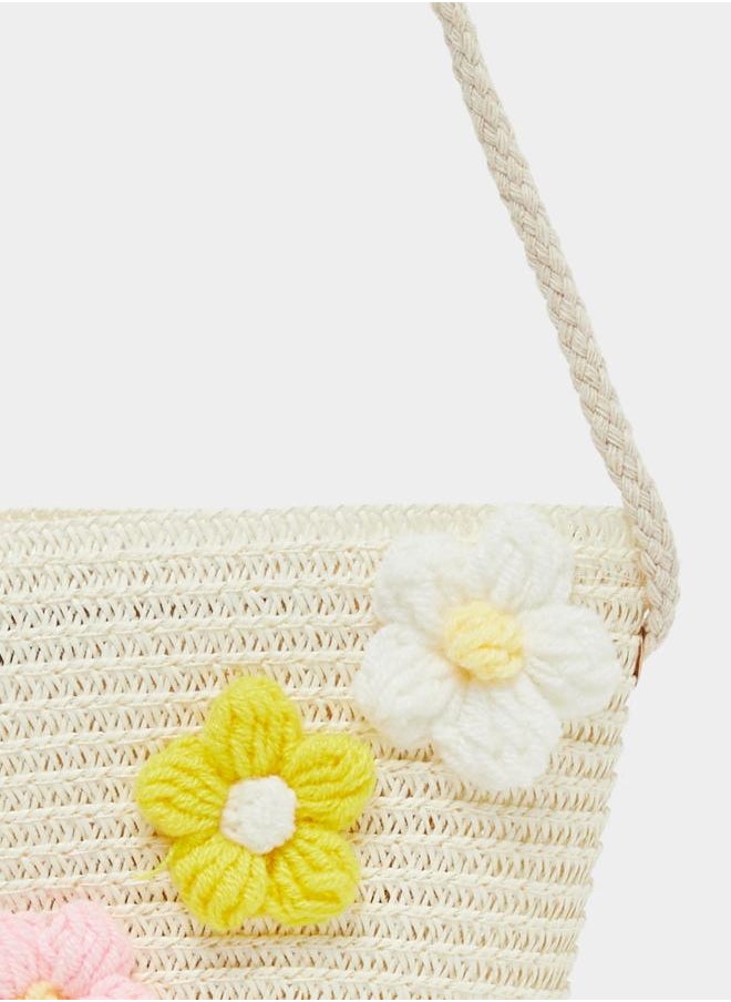 Styli Styli Embellished Crossbody Bag with Zip Closure  - Image 3
