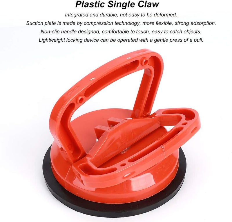 Hilitand Lifting Clamps Vacuum Strong Suction Cup 50kg/110.2lbs Glass Lifter Puller Plastic Single Claws for Floor Ceramic Tiles - Image 4