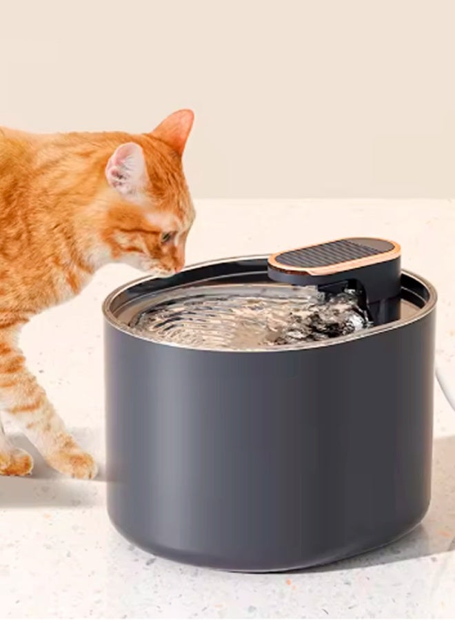 C&C Home Wireless Pet Fountain for Cats Indoor – Extra-Large Capacity Battery-Operated Automatic Water Dispenser with Smart Motion Sensor, Ultra-Quiet Circulation Pump, Multi-Stage Filtration System, Cordless Portable Design, Continuous Fresh Flowing Water for Cats, Kittens, and Small Pets 20x17x15.5 cm. - Image 1