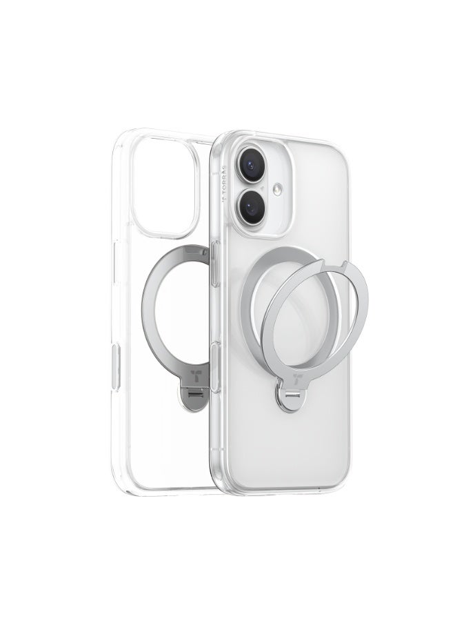 غطاء Ostand Spin Series لجهاز iPhone 17 (6.3 بوصة)، قاعدة مغناطيسية دوارة 360°، متوافقة مع MagSafe، غطاء حماية بمعيار عسكري مع حامل - Image 2