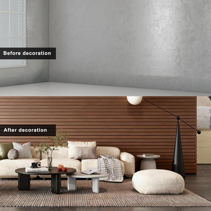 NAMAII 3D Wall Panels Peel and Stick â€“ 15.74"x118" PVC Faux Wood Grain Texture, Self Adhesive Waterproof Wall Covering, DIY Accent Wall, Sofa Background Backsplash & Modern Home Decor, Covers 12.9 sq.ft - Image 3
