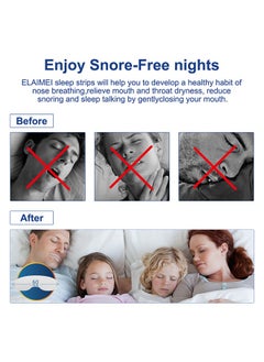 Elaimei Anti Snoring Sleep Strips, Sleep Closed Mouth Sticker, Relieve Snoring, Improve Sleep Quality, Anti Snoring Patch, 90PCS  - Image 4