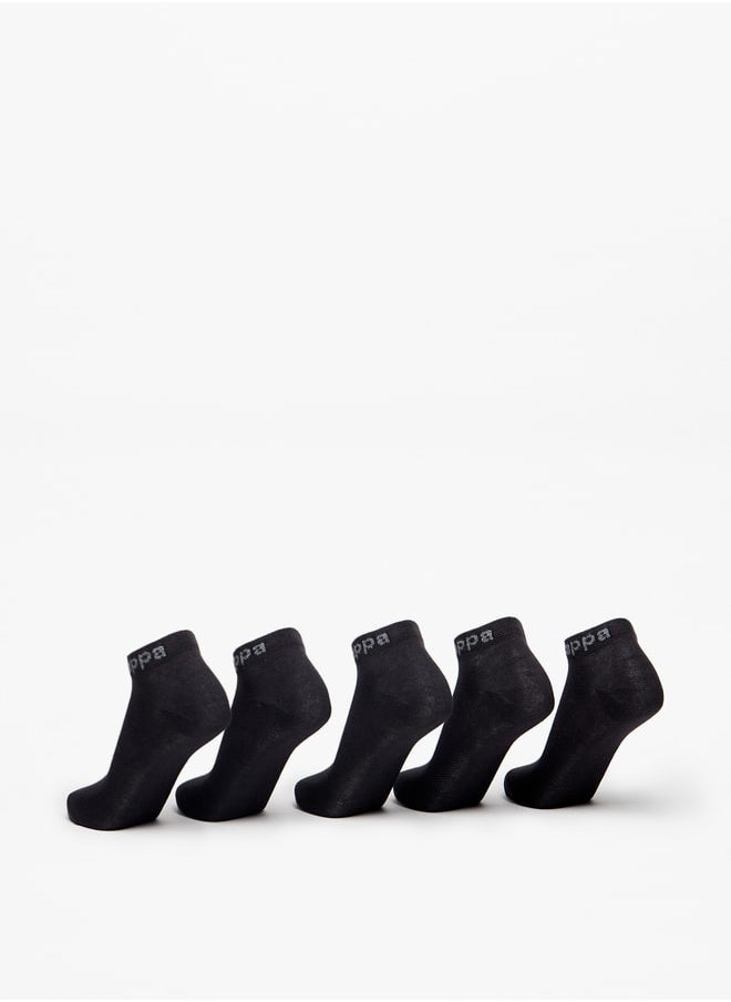 Kappa - Solid Ankle Length Sports Socks - Set of 5 - Image 1
