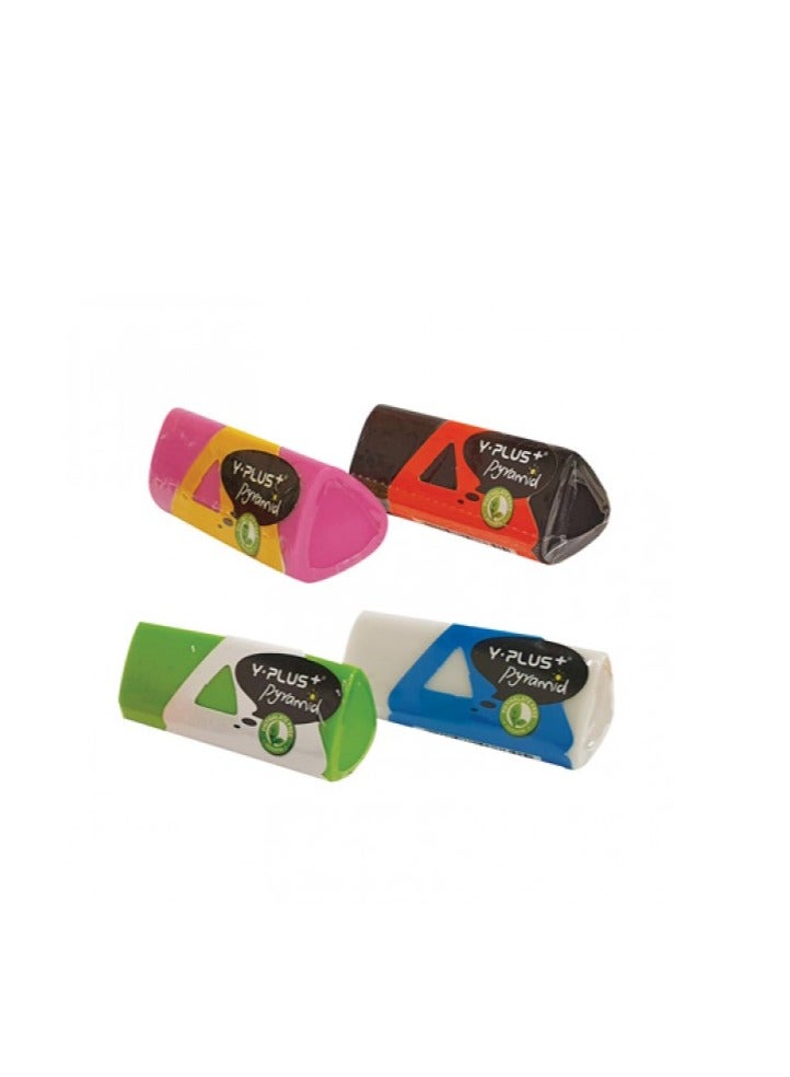 YPlus Pyramid Eraser (Pack of 12 Pieces) - Image 2