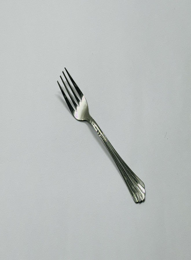 Dev Industries Stainless Steel Fork Set for Home and Kitchen, Fruit Fork for Dining Table, Shiny and Sturdy Handle Fork 18.5 cm, Silver (22 Gauge) (Pack of 6) - Image 3