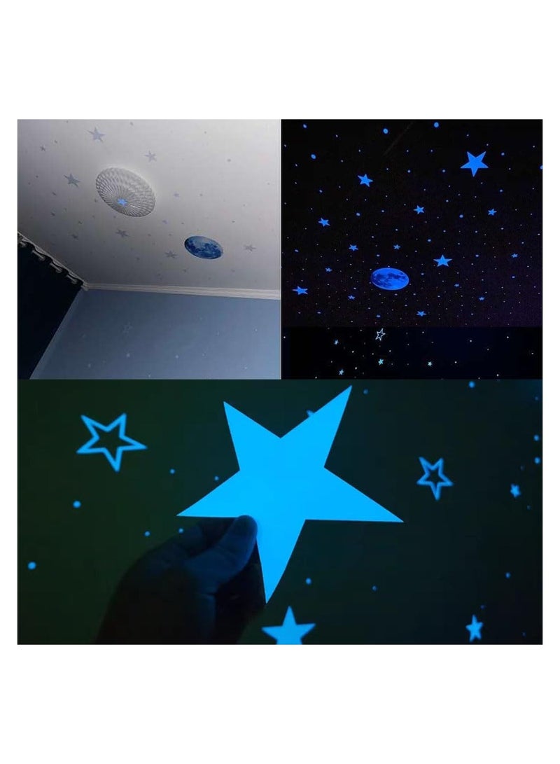 SYOSI 893Pcs Glow in The Dark Stars for Ceiling Glowing Stars for Ceiling Planets Stars Wall Decals Solar System Galaxy Space Nursery Wall Stickers for Kids Unicorns Castles Girls Boys Room  - Image 2