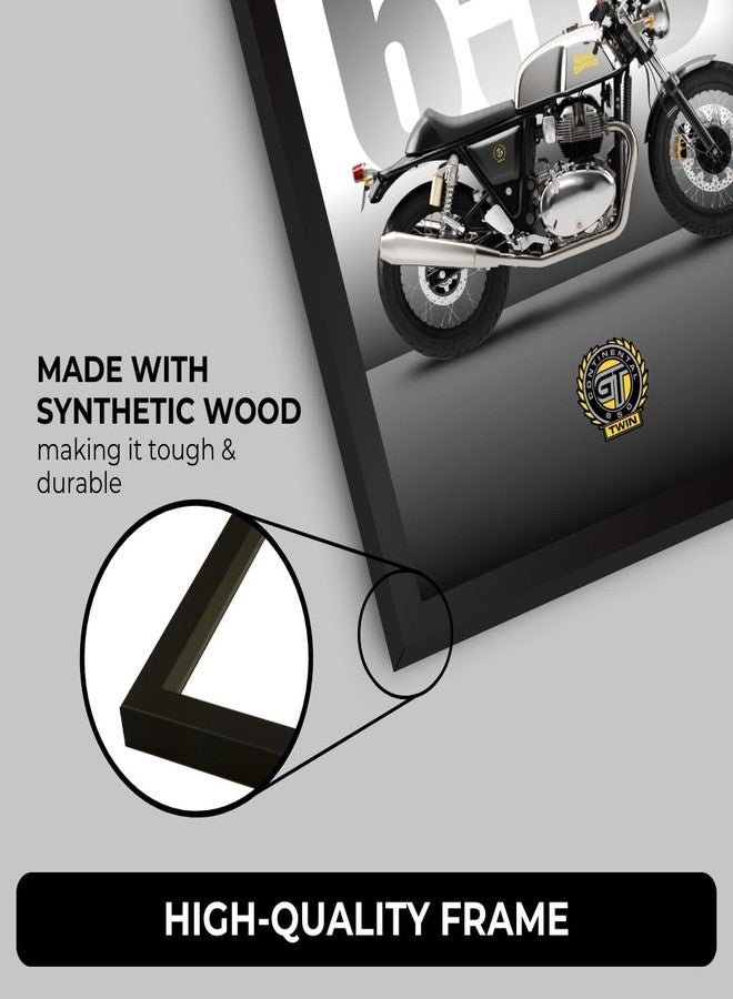 Funk You Store Royal Enfield Bullet Poster | Framed RE Continental GT 650 A4 Sized (31 x 23 cm) | Mr Clean Bike Poster for Wall, Gift for Boys, Bike Frames | Bikes Posters for Wall, Bedroom, Hostel, Study Room (F_171) - Image 4