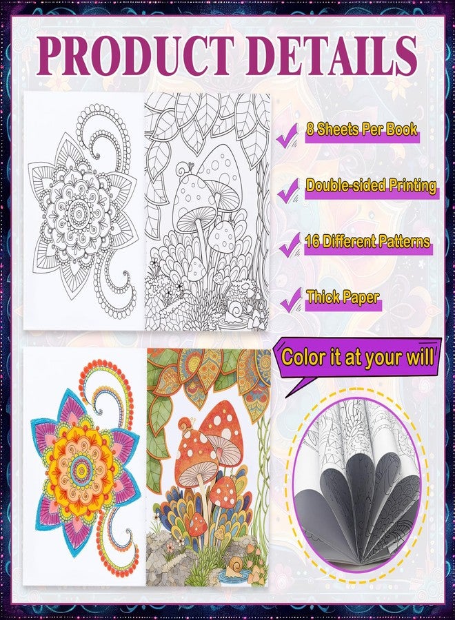 Zealor 36PCS Adult Mini Mandala Coloring Book for Teens Kid, Little Mandala Activity Books Bulk Coloring Pages Booklet Relaxation Stocking Stuffer for Operation Christmas Child Boxes Gift Goodie Bag - Image 3