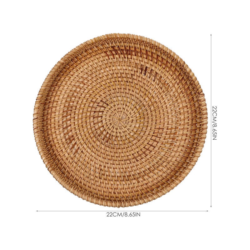2pcs Desktop Serving Tray Multi-function Coffee Tray Household Fruit Plate Fruit Supply - Image 5