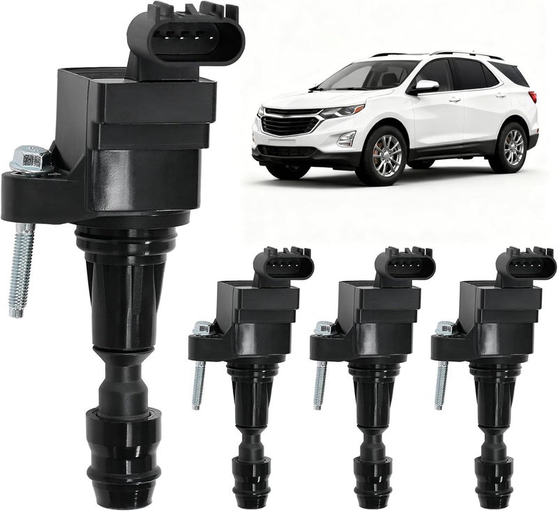 HQPASFY Ignition Coil Pack Set of 4 for Chevrolet and Buick - Image 1