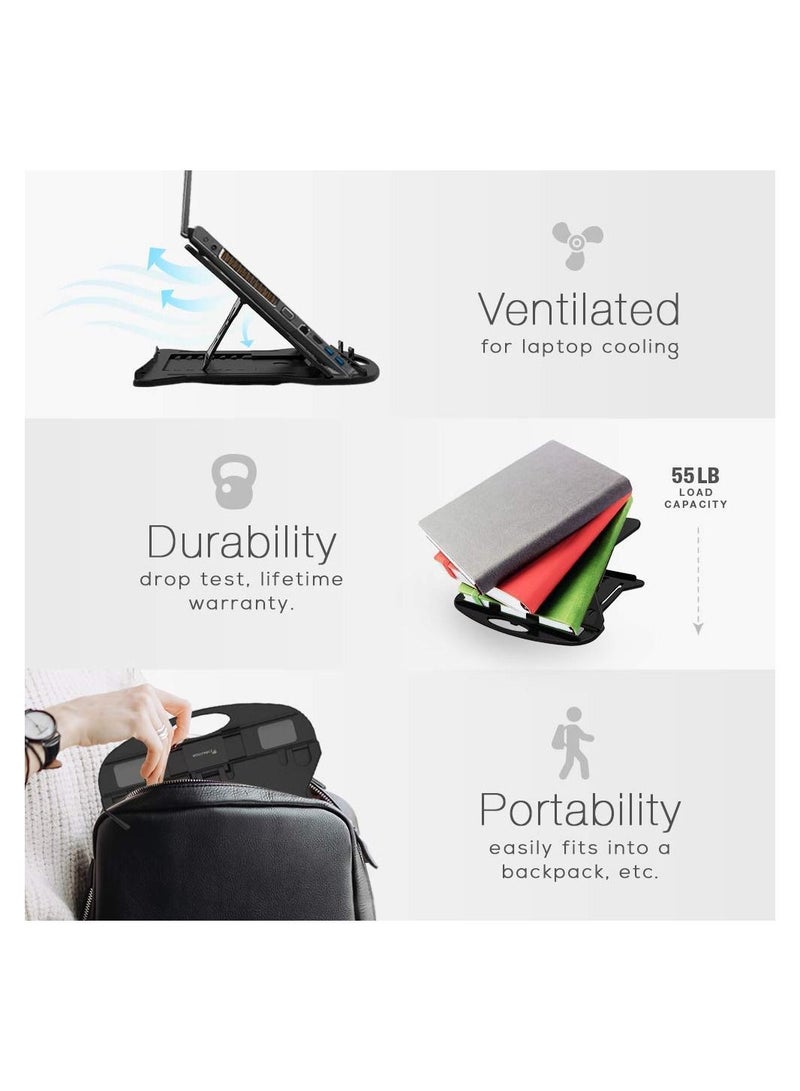 Striff Adjustable Laptop Tabletop Stand Black - Image 4
