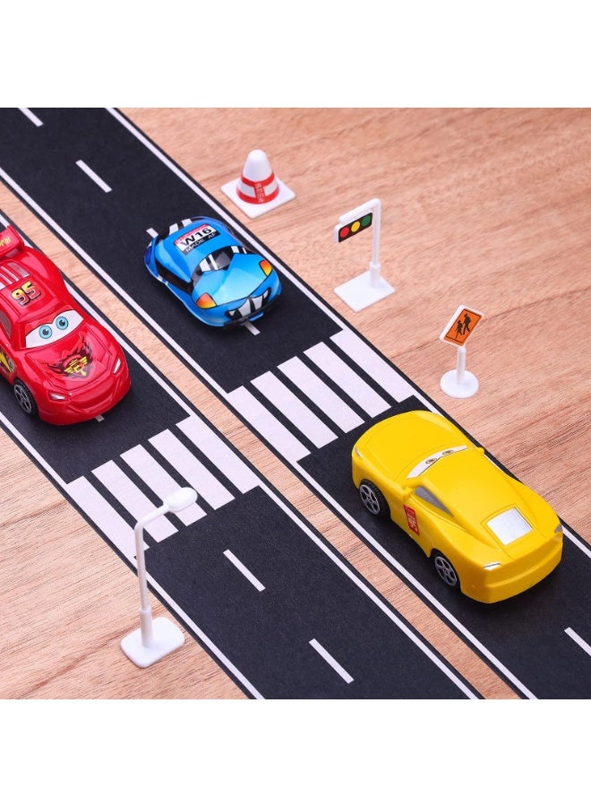 fantasize Black Road Track Tape, 2 Rolls Toy Car Road Tape for Kids, Race Car Decorations for Birthday Party, No Residue, 4.8cm x 5m Each Roll - Image 5
