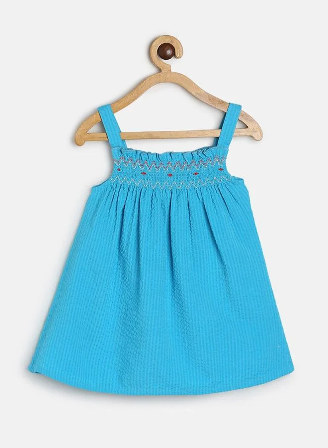 MINIKLUB Girls Sleeveless Smocked Cotton Top