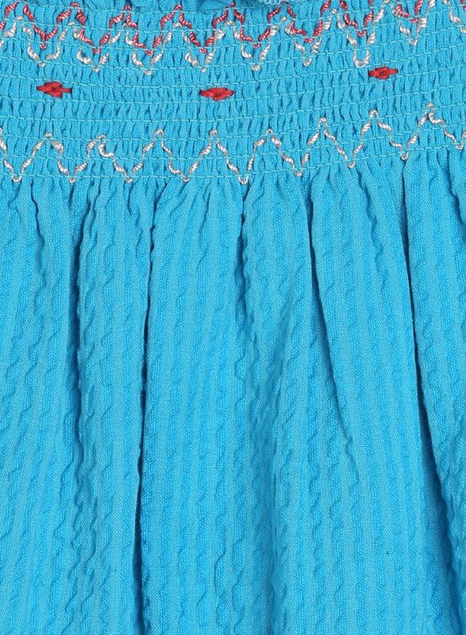 MINIKLUB Girls Sleeveless Smocked Cotton Top - Image 3