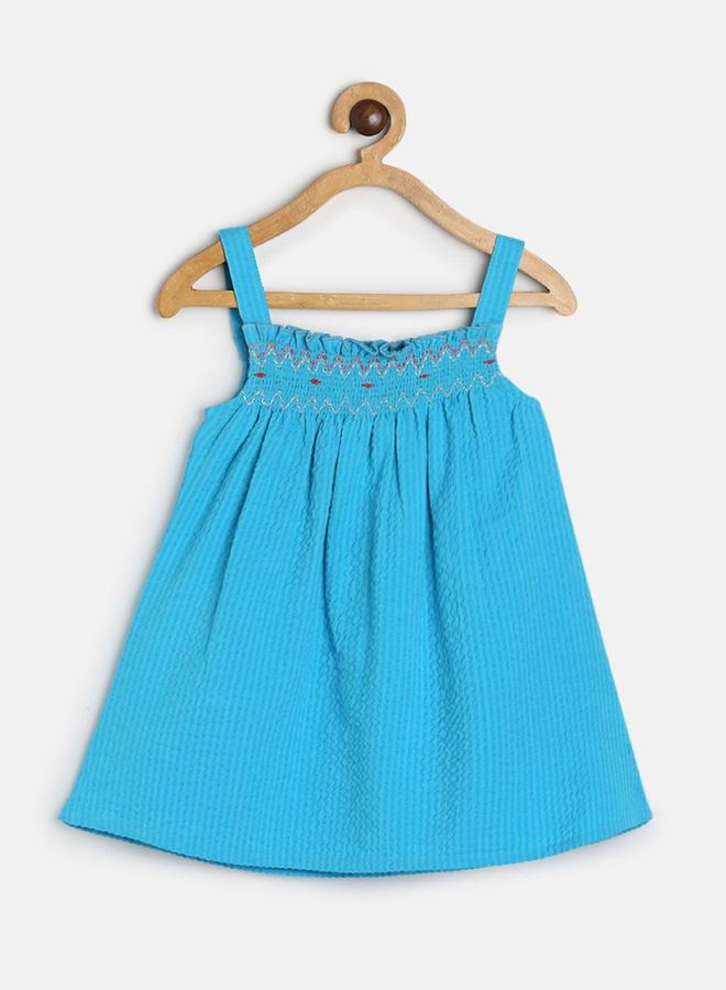 MINIKLUB Girls Sleeveless Smocked Cotton Top - Image 1