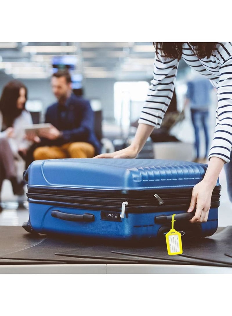 Luckam 12Pcs Luggage Identification Tags, Waterproof Travel Tags with Protective Film, Bright Colored Suitcase Tags for Kids and Adults, Travel Accessories for Bags, Backpacks, Luggage Identification - Image 4