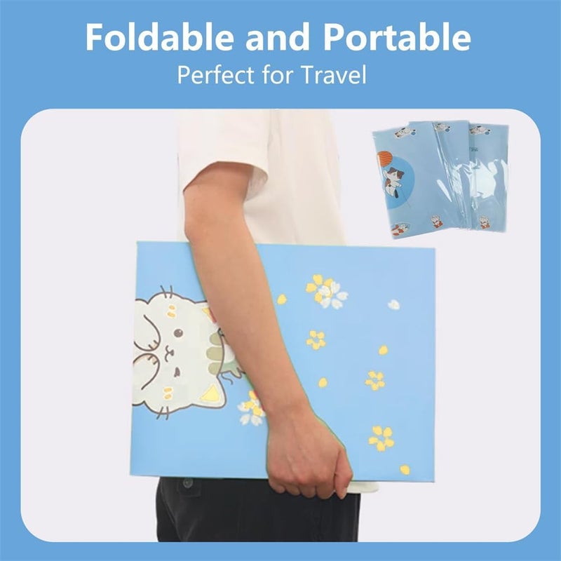 5 Pcs Disposable Cat Litter Box, 15 x 11.81 x 4.72 Inch Medium Litter Boxes for Cats, Waterproof Foldable Portable Tray for Cats, Small Pets, Travel-Friendly - Image 4