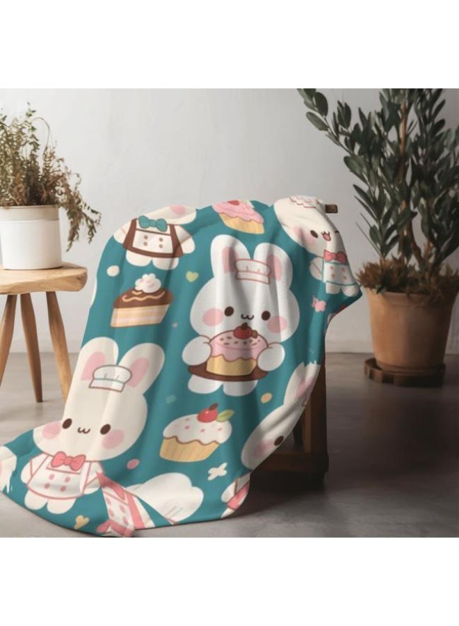 عام بطانية رقيقة من الفانيلا الكرتونية للأطفال والرضع (دافئة ومريحة، ومناسبة للنوم والألعاب) 70 سم * 100 سم - Image 4