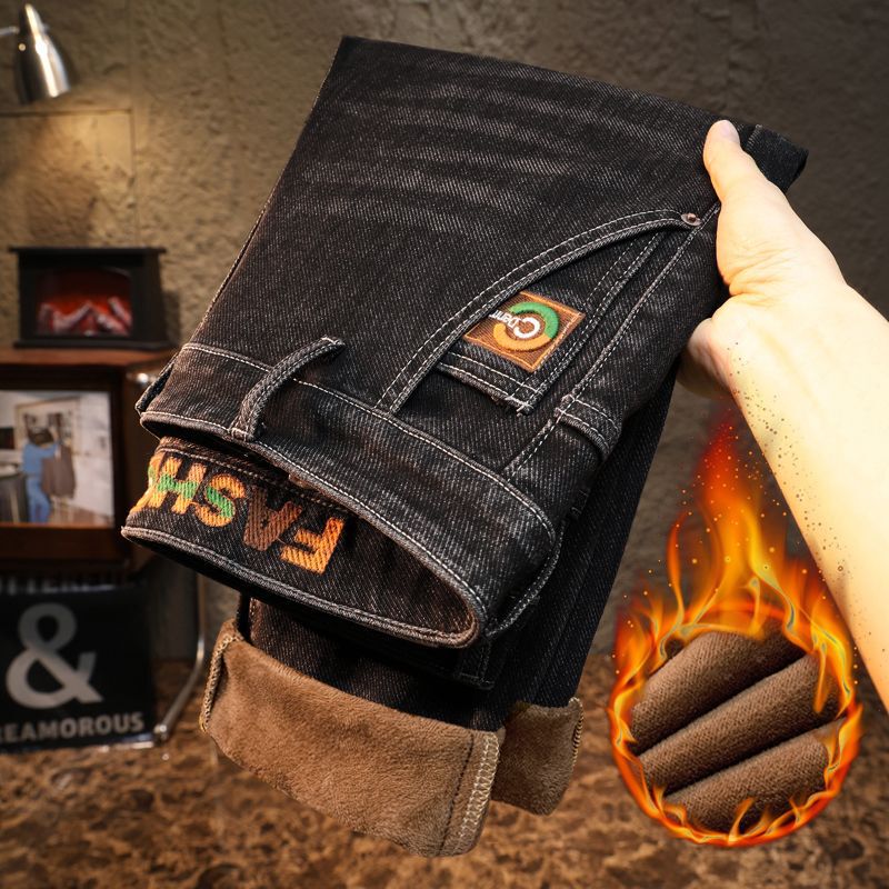 Unisex Classic Denim Jeans Loose Fit Daily Outdoor Wear - Image 2