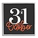 Stupell Industries Stupell Industries 31 October Halloween Date Gray Framed Giclee Art Design by Lux + Me Designs  - Image 2