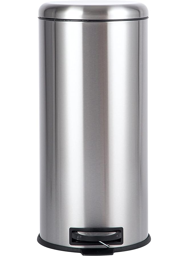 Zaboon سلة المهملات المستديرة المصنوعة من الفولاذ المقاوم للصدأ بسعة 30 لترًا - Image 1