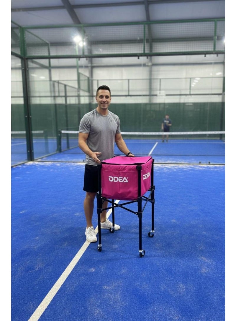 أوديا سلة كرات التنس أوديا برو بعجلات - تسع حتى 120 كرة، قابلة للحمل والطي - Image 4