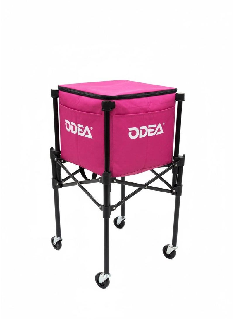 أوديا سلة كرات التنس أوديا برو بعجلات - تسع حتى 120 كرة، قابلة للحمل والطي - Image 1