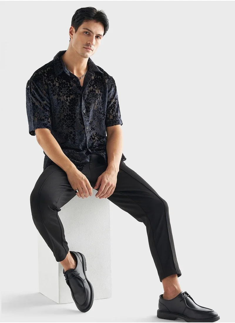 Splash FAV Textured Regular Fit Shirt