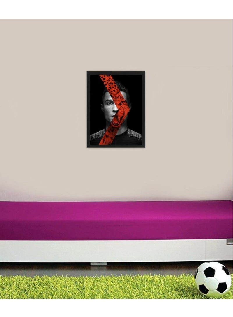 إم إي سي لاعب كرة قدم اطار اسود - Image 2