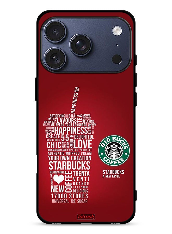 Tolwak Apple iPhone 17 Pro Protective Case Cover Coffee Sticker - Image 1